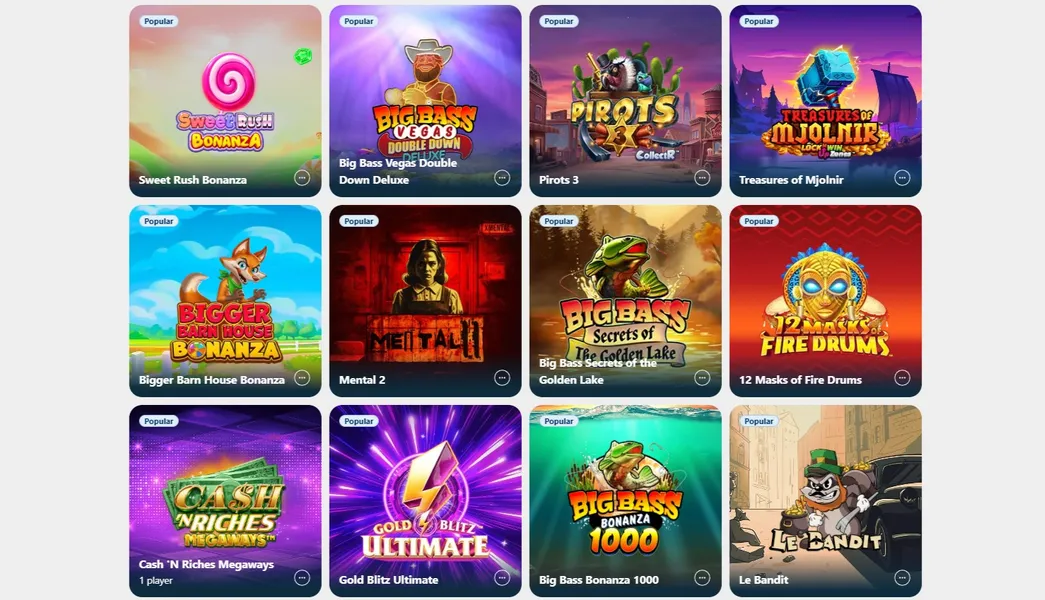 Utforsk spillutvalget: Fra spilleautomater til live casino