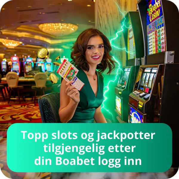 Topp slots og jackpotter tilgjengelig etter din Boabet logg inn